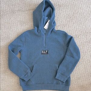 A&F Teddy Bear half zip hoodie